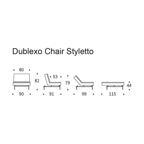 Duplexo Styletto Easy Chair / Dark Wood